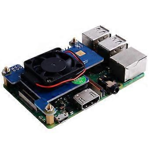 Raspberry Pi 4 Model B/3B OLED-näytöllä ja 802.3af POE-verkkolaajennuskortilla