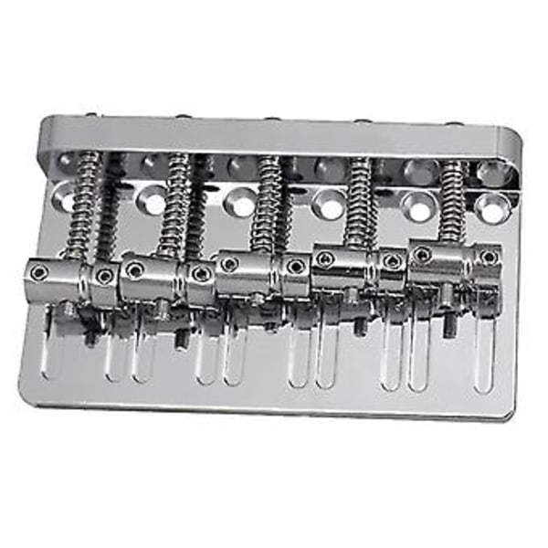 5 Strenger Fortykket Brid Pull String Plate For 5 Strenger Elektrisk Gitar Tilbehør Sølv