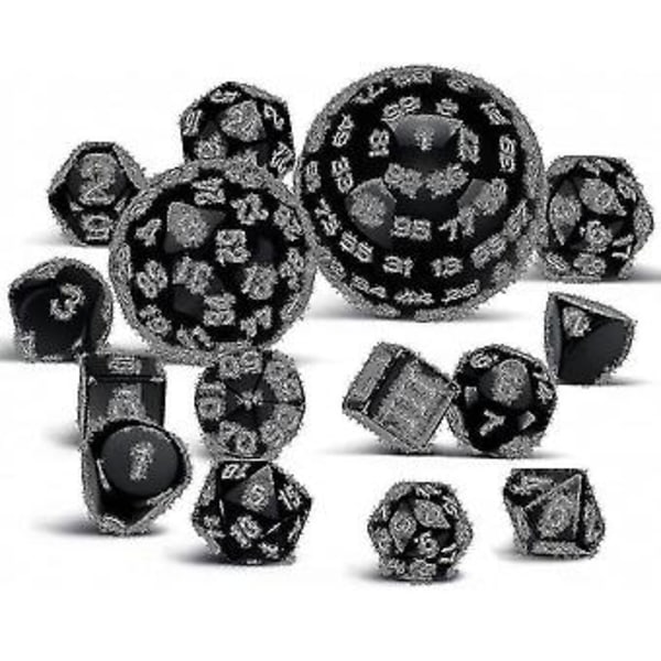 15 osaa Täydellinen Monitahokas Dnd Nopan Sarja D3-d100 Pallomainen Rpg Nopan Sarja, 100-sivuinen Nopan Sarja Rol:lle