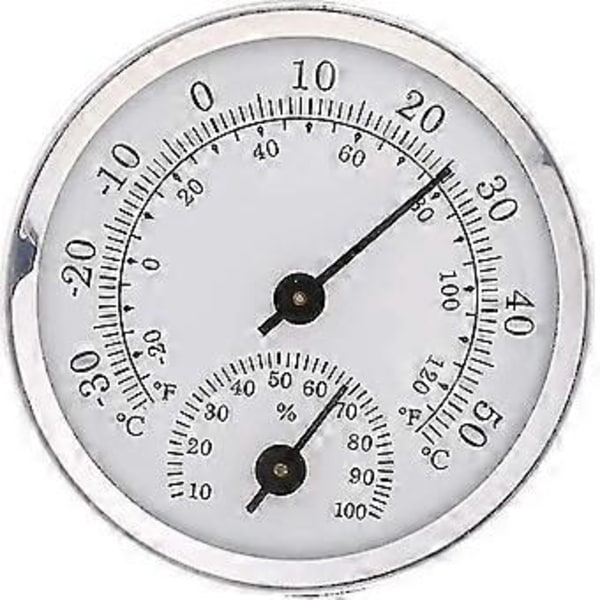 Veggmontert Temperatur- og Fuktighetsmåler Termometer & Hygrometer Meteorologiske Instrumenter Temperatur- og Fuktighetstestere For Badstue Rom Husholdning -z