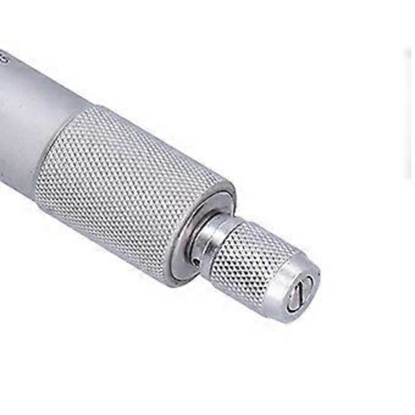 Udvendig mikrometer rustfrit stål høj præcision tykkelsesmåleværktøj med skruenøgle 0,01 mm 0-25 mm