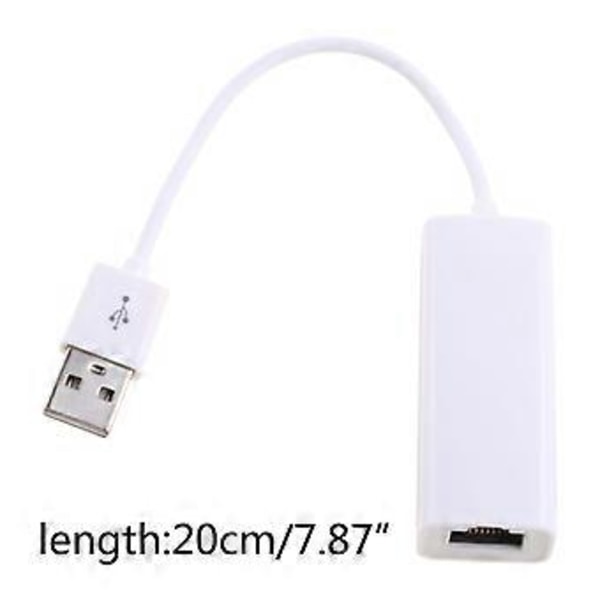 USB 2.0 Type C - Ethernet RJ45 -sovitin Gigabit LAN -verkkosovitin, tukee 300 Mbps MacBookille