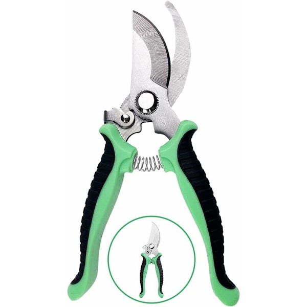 Garden Pruning Shears, Non-Slip Scissors with Lockable Handle, Professional Repair Garden Flower Branch Shears, for Pruning Gardens, Shrubs, Fences(