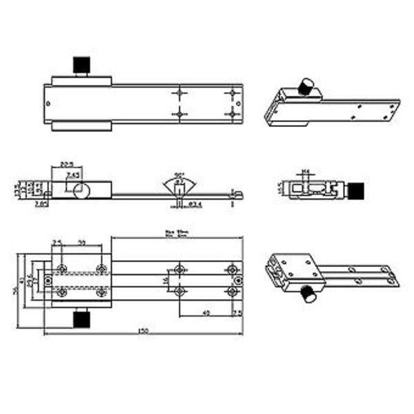 CNC Justerbar Modul Monteringsramme Laserhode-sett For Laserhode Fokus For Lasermaskin Enhet P