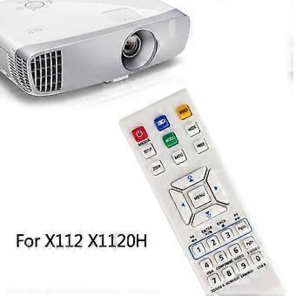 Erstattet Fjernkontroll Passer for E-26091 E-26171 E152D EV-S60H H5360BD Projektor Q-3101 Fjernkontroll Erstatning Hvit
