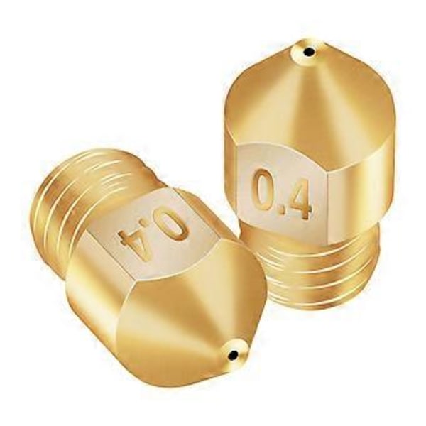 6 KPL 3D-tulostimen messinkikupari-ekstruuderin suutin MK8 0,4 mm Creality CR-6 SE 3D-tulostimelle 1,75 mm filamentille