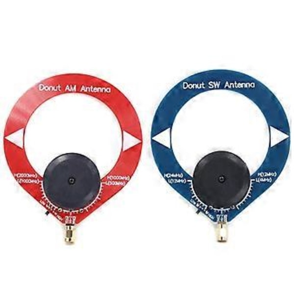 Pakke med 2 Mellembølge Kortbølge Antenne Donut AM SW Antenne Loop Antenne Lille Loop Antenne til HFDY DSP DSP2 Modtager