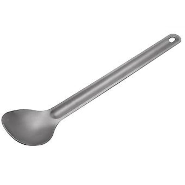 1 stk. Titanium Ske 21,5 cm X 3,9 cm Campingske Udendørs Service Langskaftet Titanium Ske