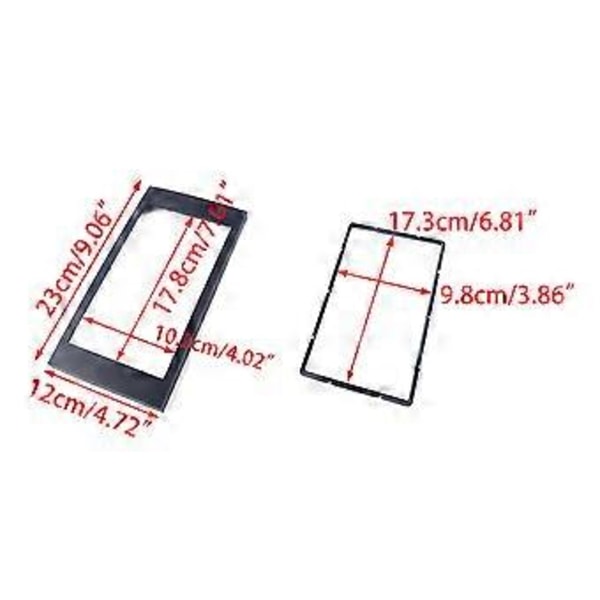 2 DIN DVD Stereo Radio Navigasjon Fascia Panel Surround Plate Ramme Adapter Passer for Focus C-Max Fiesta