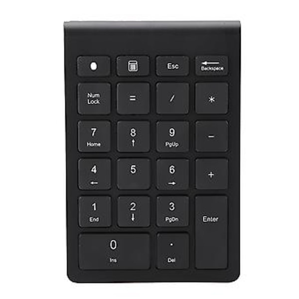 Trådløst numerisk tastatur, svart 22 taster mini numpad Bluetooth numerisk tastatur bemerkelsesverdig klarhet