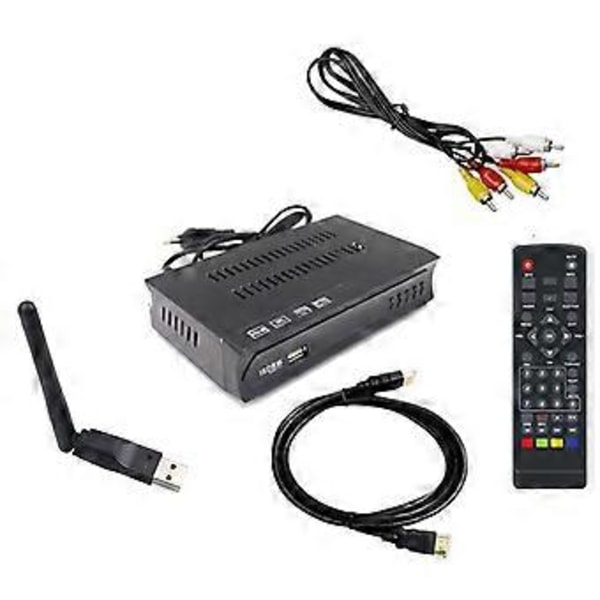 ISDB-T 1080P HD Set-Top Boks Terrestrisk Digital Video Broadcasting TV-Mottaker med Kabel for Brasil/Chile B EU-Plugg