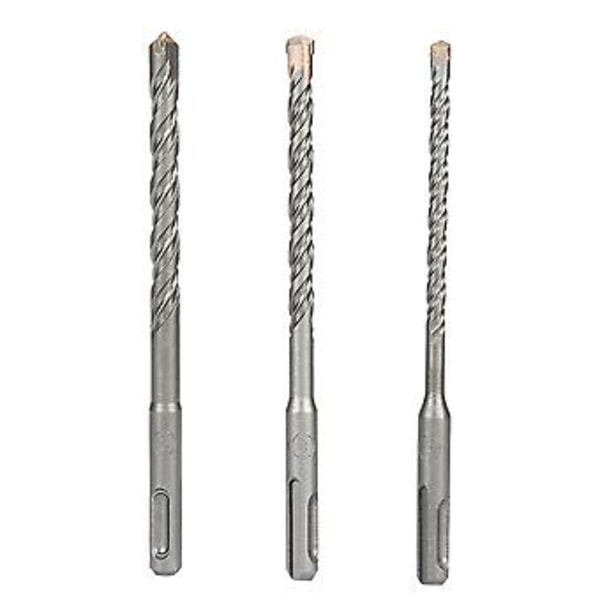 3 stk. 6 /8 /10mm Elektrisk Hammerboremaskine Bits Sæt SDS Plus Skaft 160mm Længde