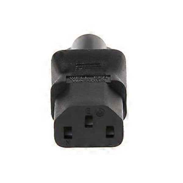 IEC 320 C13 Hona Till C6 Hane 3-Pin Klöverblad Kontakt Konverterare AC Strömadapter