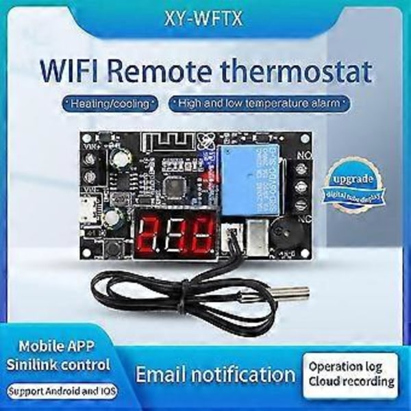 Xy-wftx Fjernbetjent Wifi Termostat Temperatur Kontrol Modul Ntc 10k