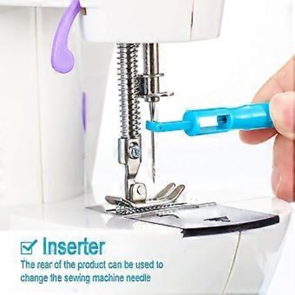 2 Stycken Automatisk Nålträdare Maskin Införare Nåltrådningsverktyg (h-4)