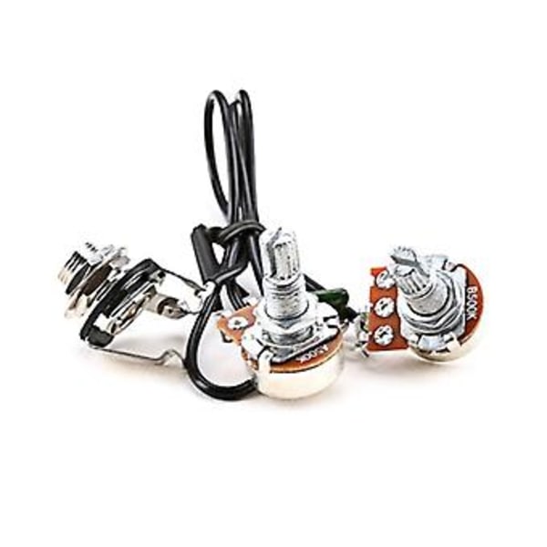 Single Coil Pickup Gitar Ledningsnett Ferdigkoblet Sett for 3/4 Strengs Sigarboks