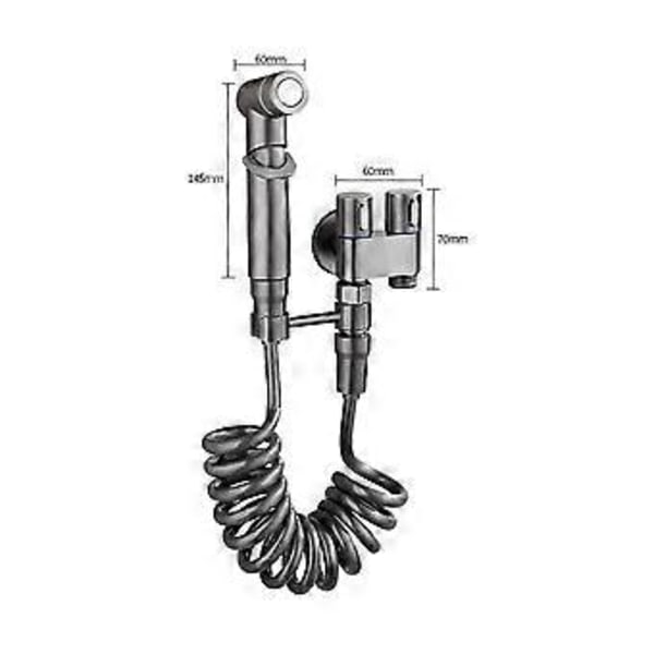 1-Inn-2-Ut Dobbel Kontrollventil Mini Multifunksjonskran Mini Dusjtrykk Baderomskran Sett for Bidet og Dusj-A