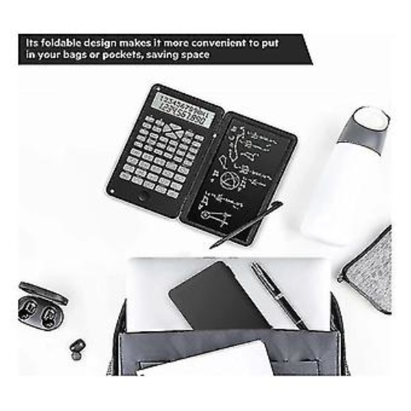 Lommeregner, Videnskabelige lommeregnere 12-cifret lommeregner med skrivefunktion, Foldbar lommeregner, til