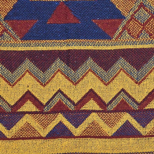 Orientalisk handvävd golvmatta, bomull, färgglad,（90x150cm）