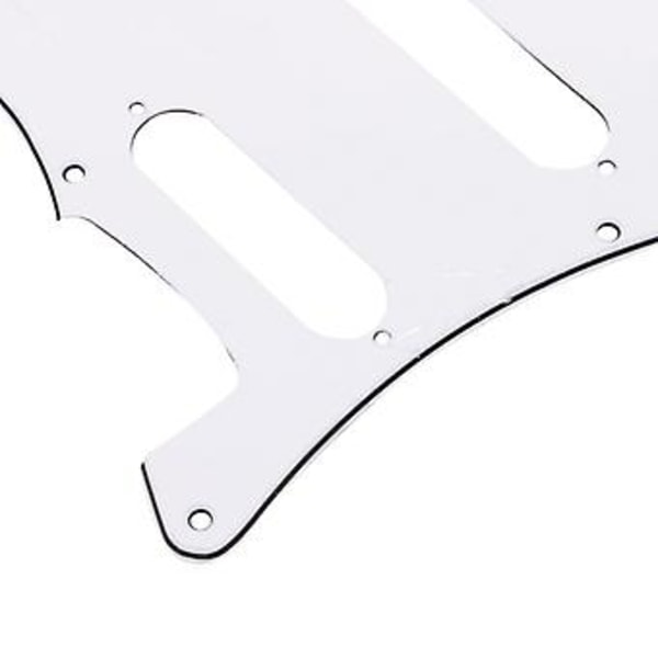 Hvid Skildpadde Shell Pickguard 3-lags Ridseplader Til Fender Ny
