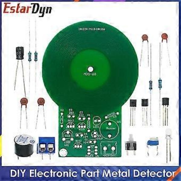 Huamade Js-60 DIY-kit Metalldetektor-kit Elektronisk kit DC 3V-5V 60mm Beröringsfri Sensor Kortmodul DIY Elektronisk Del Metalldetektor