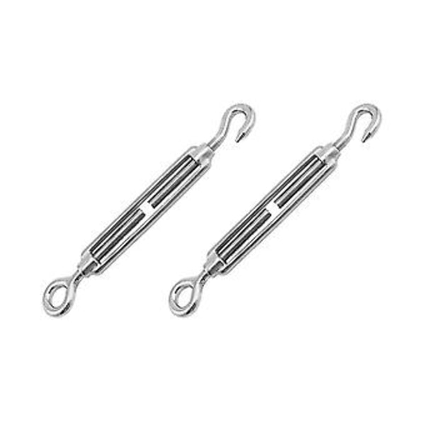 Mindre Stål Turnle Strammer Skrue Diameter 5mm Krog Øje Wire Reb Strammer