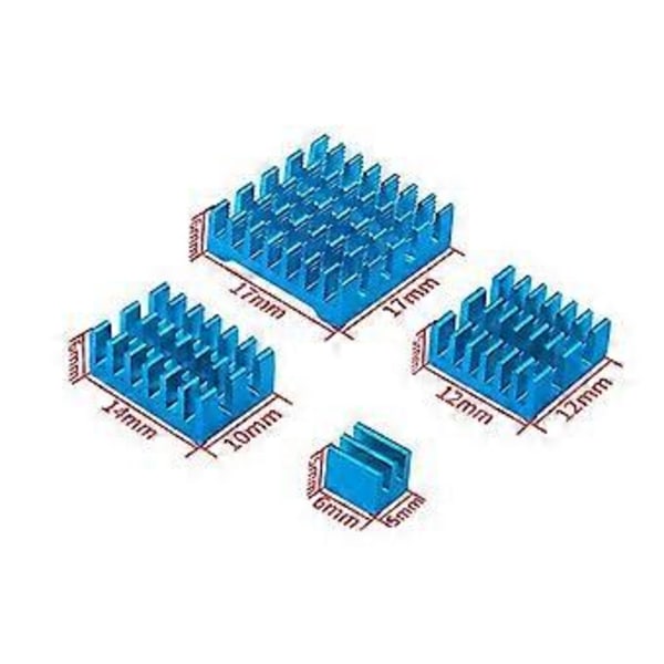 5 Jäähdytyselementille CPU-sovitusrakenne liimataustalla, sirun lämmönjohtavuus, jäähdytyslevysarja, B