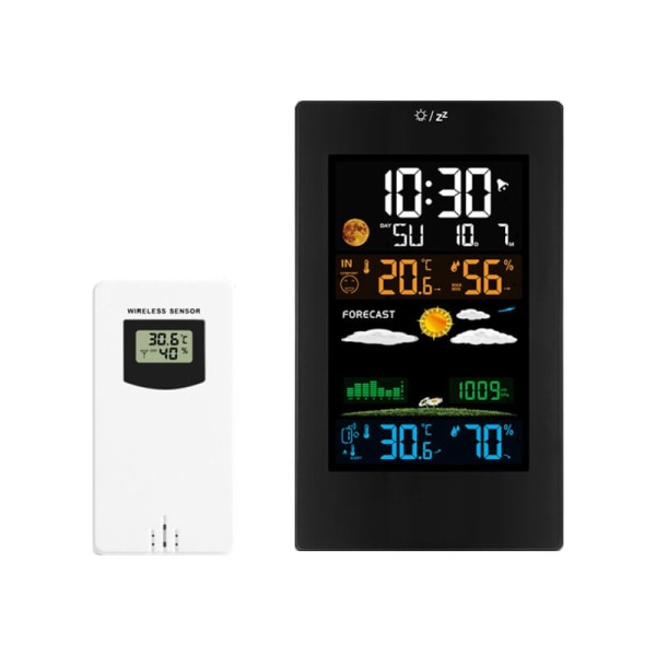 Weather Station with Outdoor Sensor, Indoor and Outdoor Digital Hygrometer Thermometer, Wireless Weather Station with Temperature, Humidity, Weather