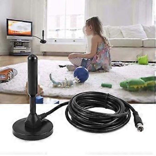 Magnetisk Aluminium Digital TV Antenne Innendørs Signal for TV/HDTV/Freeview