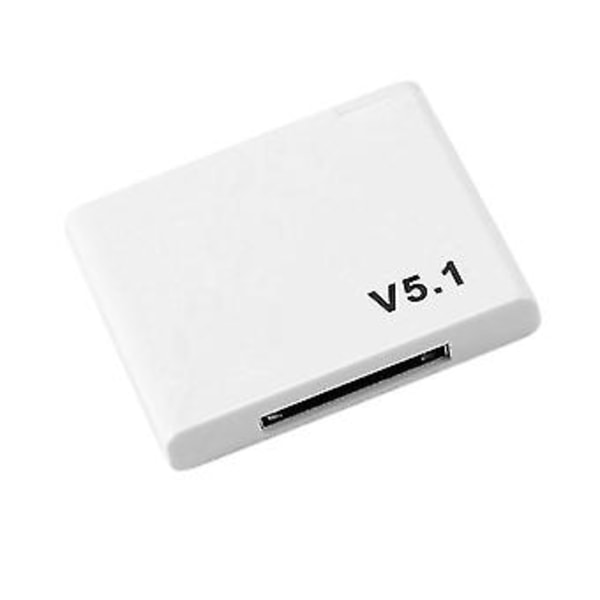 30-nastainen Bluetooth 5.1 -äänivastaanotin A2dp Musiikki Langaton Adapteri Valkoinen