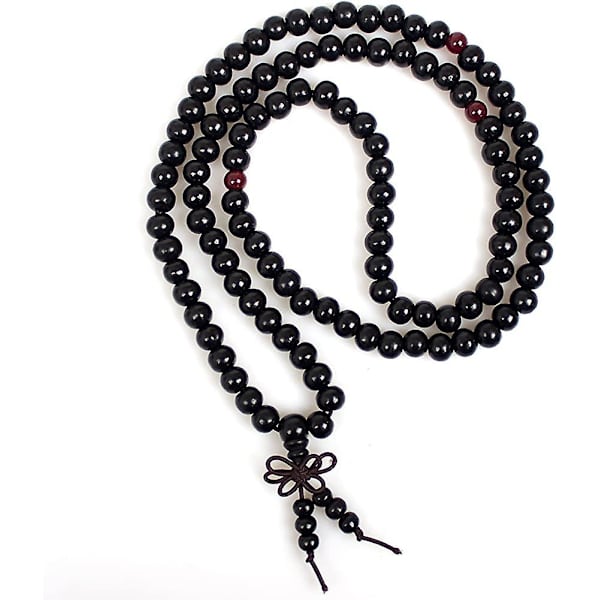 3 st buddhistiska 108 bönepärlor i sandelträ armband naturliga 8 mm present
