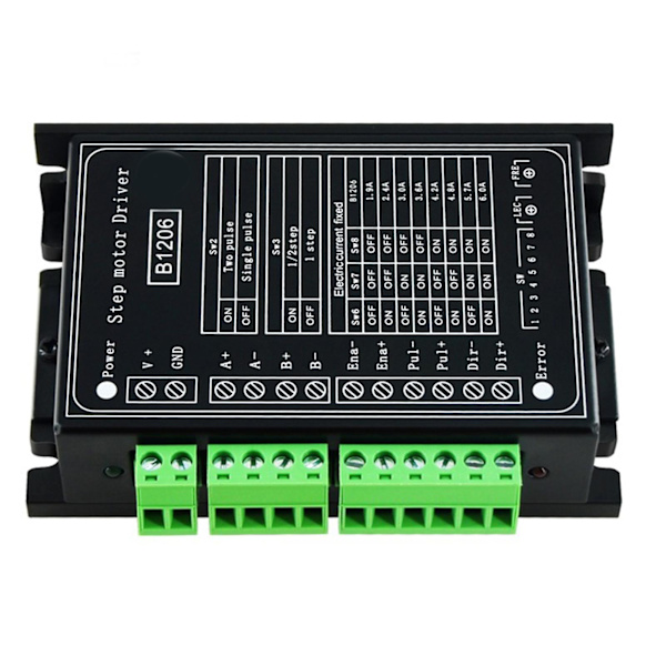 Motordriver B1206 42/57/86 Trin fuld trin/halv trin kontrolkort 120v 6a