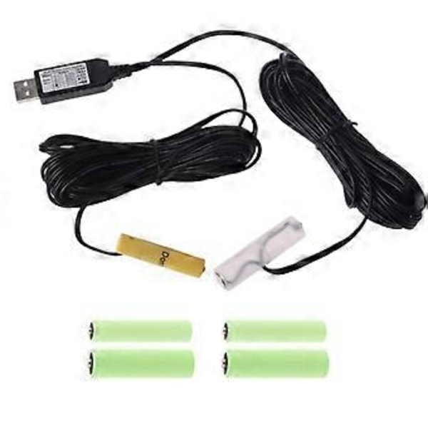 Batterieliminator USB Strømkabel Erstat Li-ion Batteri 5V USB Konverter til 4.5V