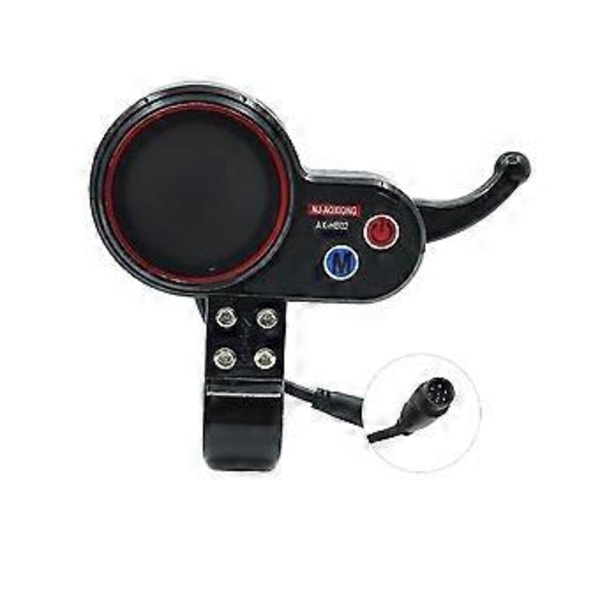 -aoxiong Ax-hb02 Elektrisk Scooter Instrumentbräda Mätare 36v 48v Justerbar 6pin För Elektrisk Scooter