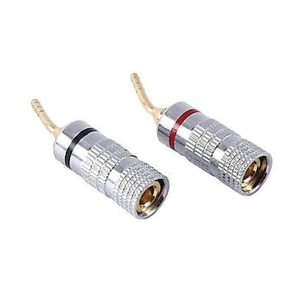 4 stk. stik 4 mm stik til video Ser adapter O stik ledningskabel