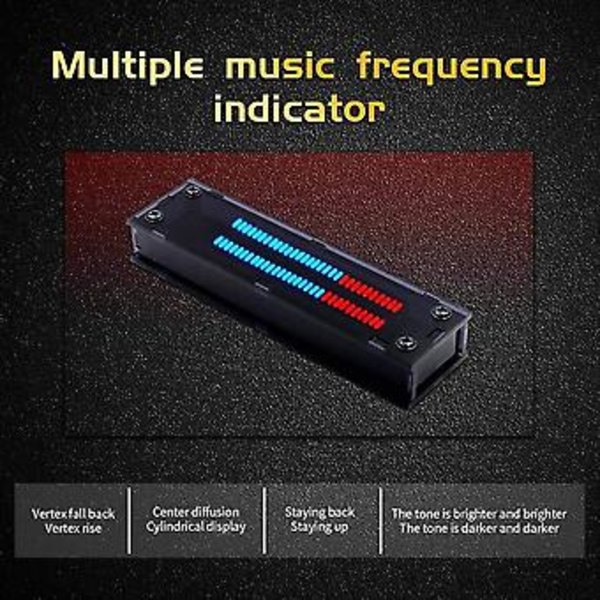 VHM-902 Dobbelt 30 Niveauer Indikator VU Meter Stereo Forstærker Board med AGC Mode DIY Kit