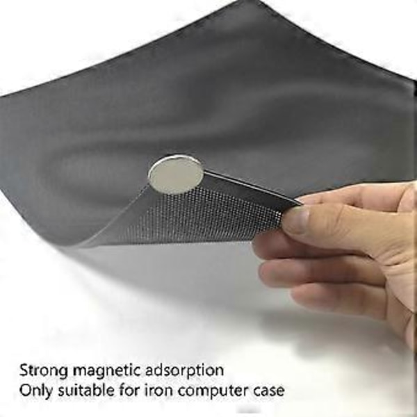 Tietokonekotelon magneettinen pölysuodatinverkko PC-kotelon jäähdytystuuletin Tietokoneen suojus Torvi Verkko 12 X 36CM
