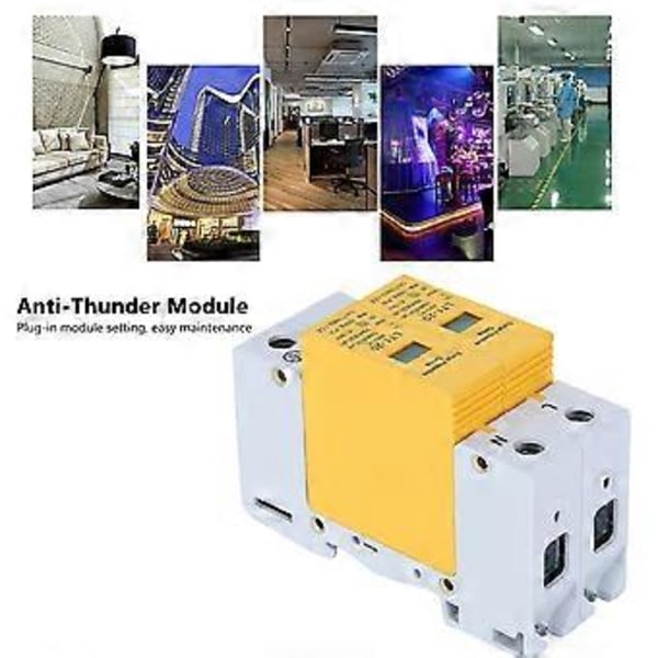 Overspenningsvern Gul Modul 2P LT120 20ka AntiThunder Modulære Apparater