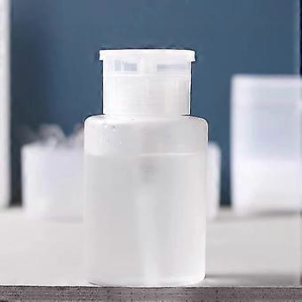 Kynsilakanpoistoaineen annostelupullo - 60ml Kirkas pullo (valkoinen) (4-d-w)