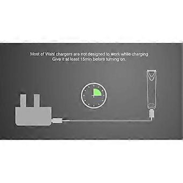 2.4V 3.6V Oplader EU Stik Strømadapter Elektrisk Barbermaskine Oplader til Voksne, Børn, Kæledyrsklippere