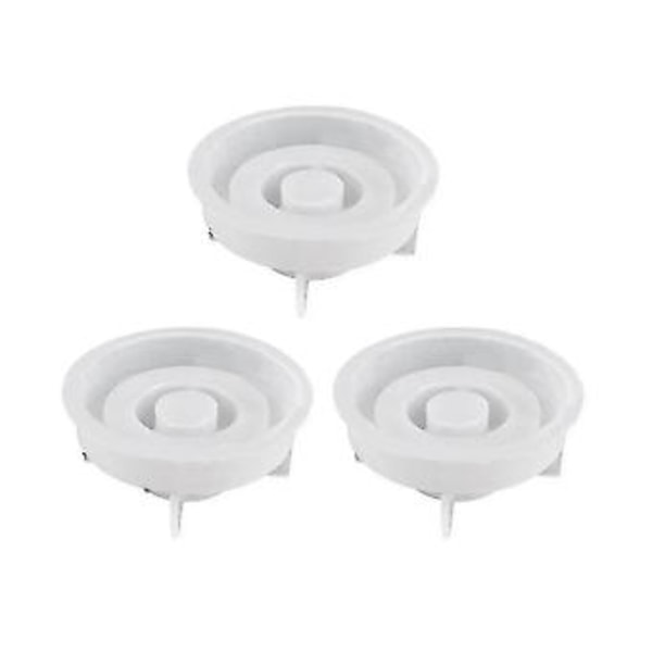 3 stk. Støbeform Lysestage, silikoneform Lysestage, lysestage Silikoneform, gør-det-selv silikone