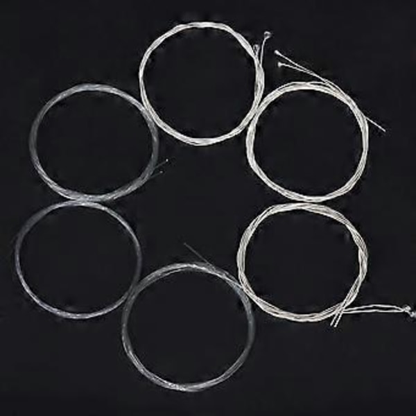 Oud Strengesæt (G-D-A-E-B-F) Klar Nylon Sølvbelagt Kobberlegering Viklet 12-Strenge