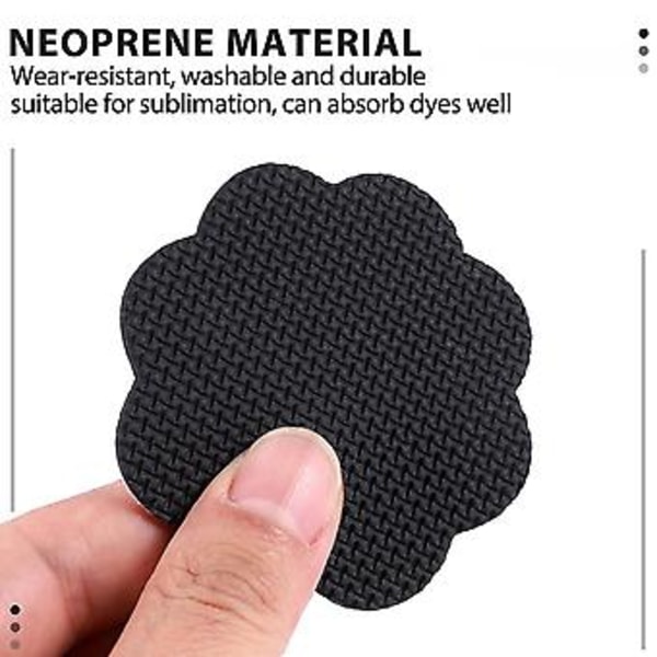 60 stk. 7,1 x 7,1 cm Sublimeringsblanke coasters for varmepresse DIY