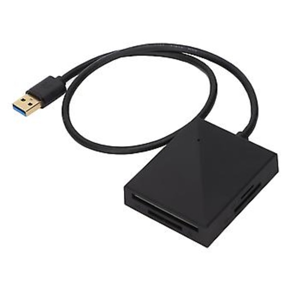 4 Kortplatser USB 3.0 Kortläsare Kort Hub Stödjer Minneskort Bilkamera Kamera