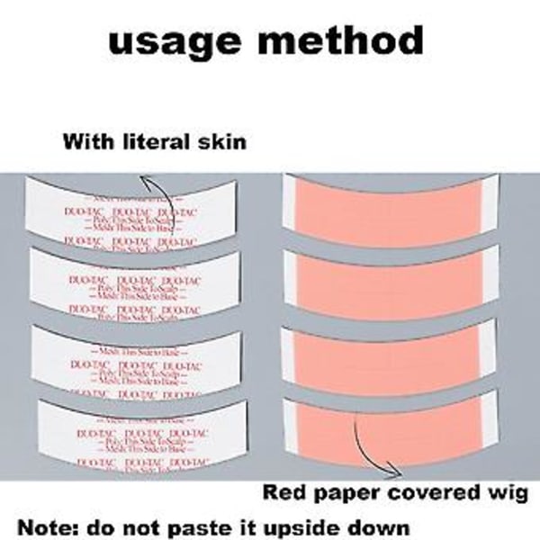 72 stk/lot Duo Tac Blonde Parykk Dobbeltsidig Tape Slitting Line H Extens Strips For Toupe