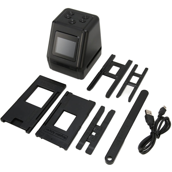 Rubberskin Mini -digitaalinen filmi- ja diaskanneri – Muuntaa filminegatiivit ja diat 135, 126, 110, 22 MP JPEG -kuviksi – 2,0 tuuman LCD-näyttö