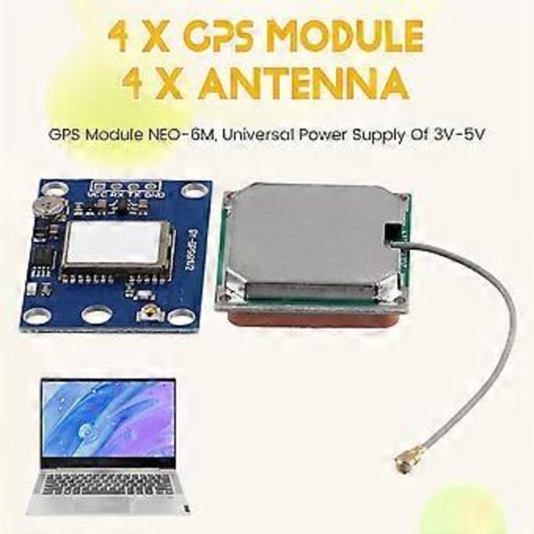 GPS-modul med antenn - NEO6M V2 Flygkontrollmodul APM2.5 Flygkontroll med antenn 6M GPS-modul med antenn
