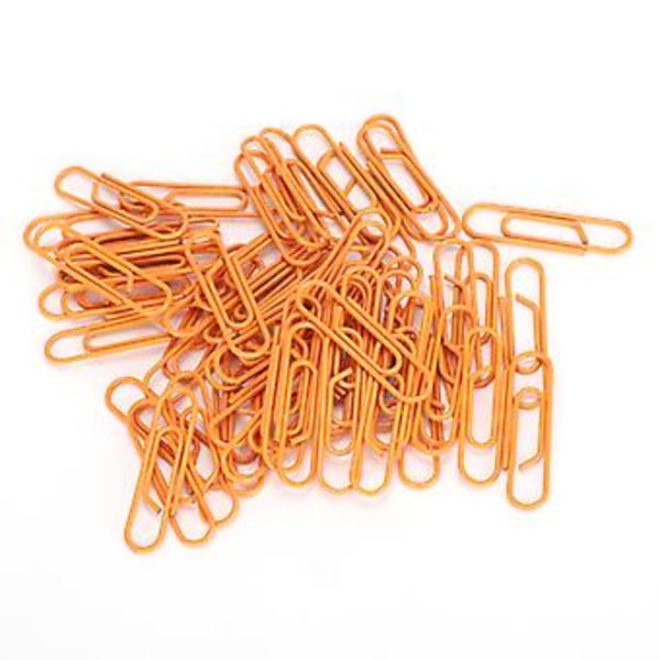 3 Æsker Orange Papirclips: Små, Bærbare, Søde Clips til Filsortering