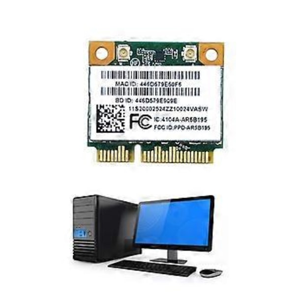 Netværksadapter Trådløst WiFi-kort til Laptop G480 G580 G780 Y480 Y580 Y570 AR5B195 AR9285 2.4G+Bluetooth3.0-kompatibel