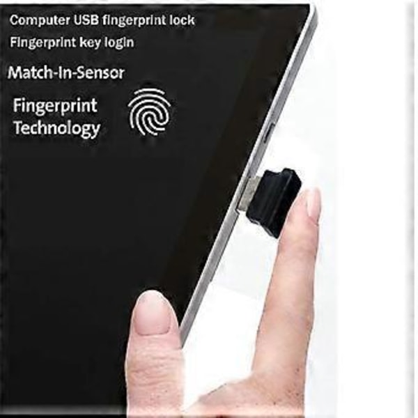 USB Fingeravtrycksläsare Dator USB Fingeravtryckslås för Windows 10 11 Hello USB Fingeravtryck Inloggningslås Modul